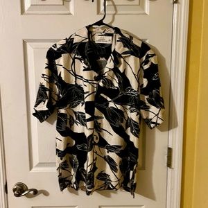 Abercrombie & Fitch Men's Camp Collar Summer Linen Blend Sequin Button-Down